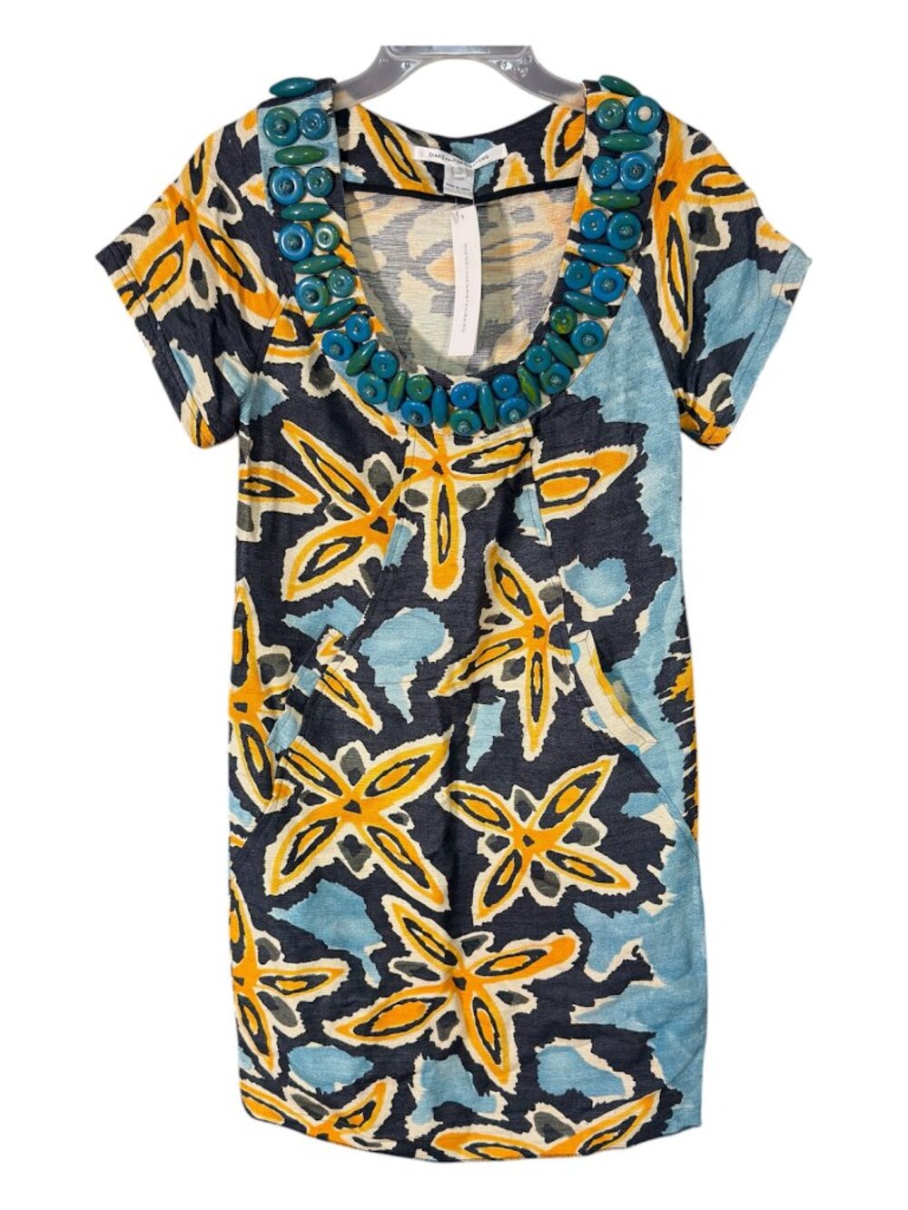 Diane von Furstenberg Fiji Flower MOCA shift dress WITH TAG